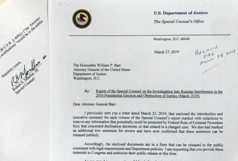 READ: Mueller’s Letter To Bill Barr Complaining About Media Coverage…