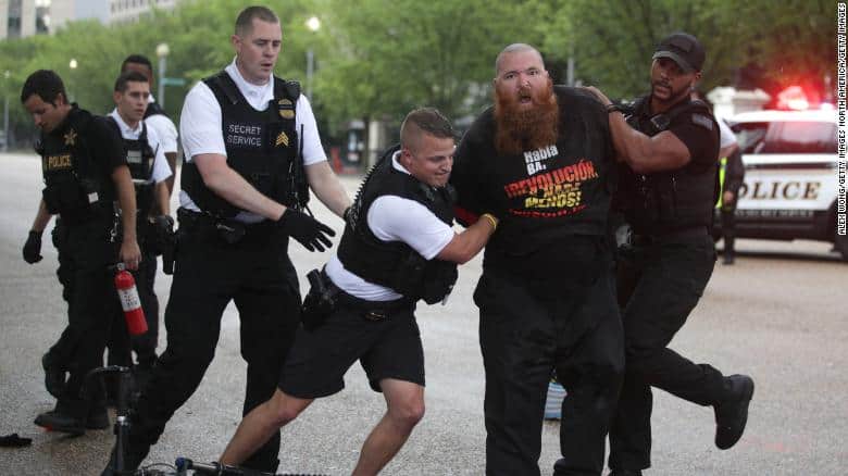 Fourth Of July Flag-Burning At White House Erupts In Chaos, With 3 Arrested