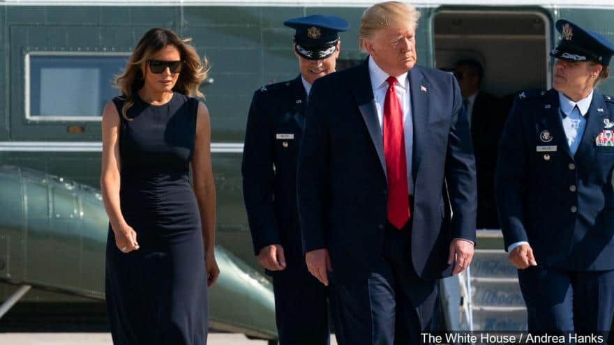 Trump Visits Dayton, El Paso After Mass Shootings, While Facing Protests