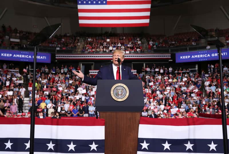MAGA Rally: Trump Packs Arena In Blue State New Hampshire…