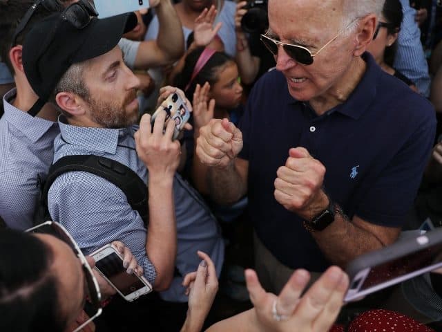 Watch: Breitbart News Confronts Joe Biden About Misquoting Trump On Charlottesville