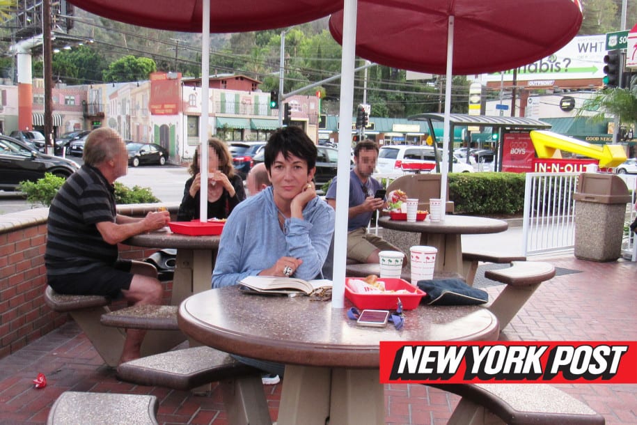 Los Angeles: Ghislaine Maxwell Spotted At In-N-Out Burger…