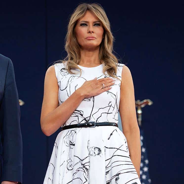 Fashion Notes: Melania Wears Off-The-Runway McQueen At Mount Rushmore