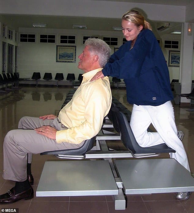 New Photos Emerge Of Bill Clinton Receiving Massage From Epstein Victim