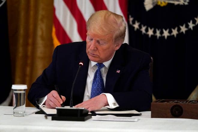 Trump Signs Executive Orders On Unemployment Benefits, Payroll Tax After Talks Falter