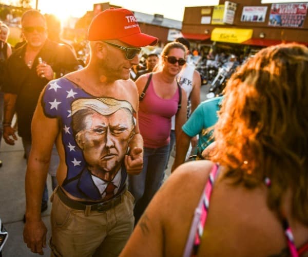 At Sturgis, Trump Supporters Look To Turn Bikers Into Voters