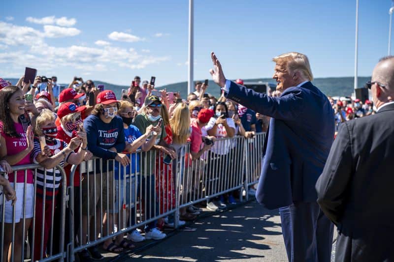 Trump Goes After Biden In Pennsylvania Hours Before Dem Convention Speech