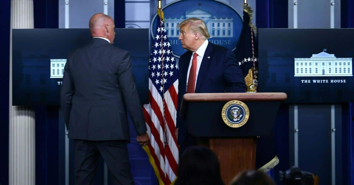 Trump Briefing Halted By Secret Service After Shots Fired Near White House…