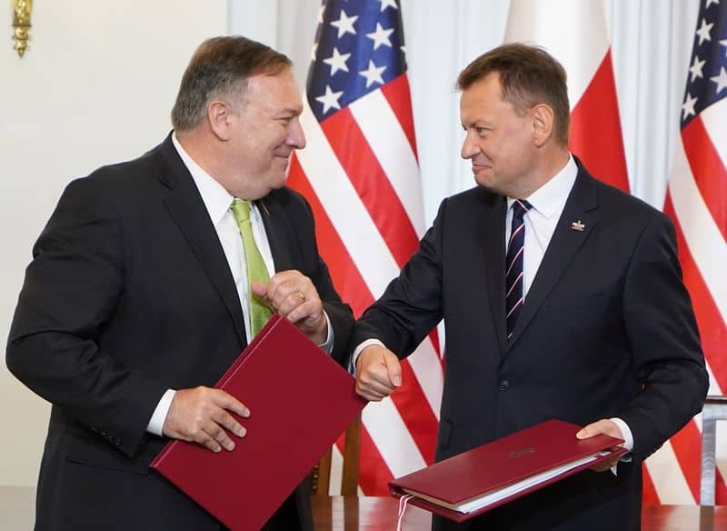 Pompeo Signs Deal To Redeploy Troops From Germany To Poland