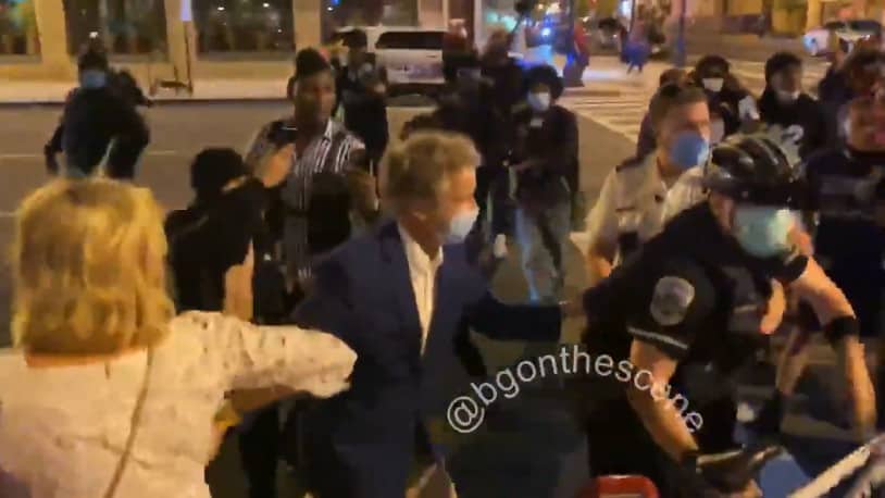 Video: Angry Mob Surround Rand Paul And His Wife As They Leave The White House