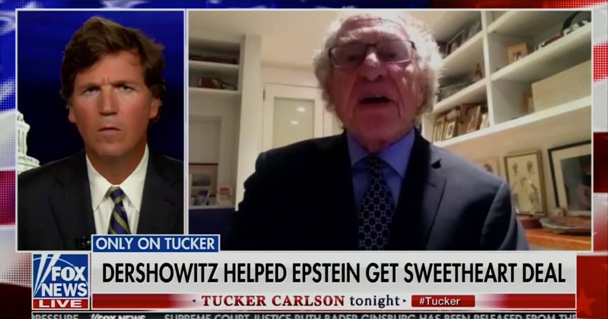 Tucker Carlson Tonight: Dershowitz Defends Himself Against Sex Abuse Allegations