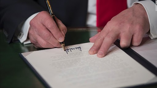 Trump Signs Order Banning Federal Agencies From Firing U.S. Citizens To Replace Them With Foreigners