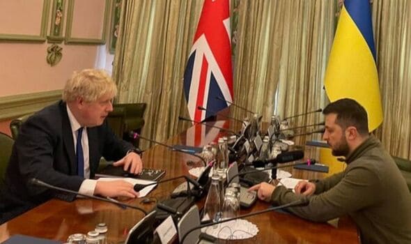 Boris Johnson Makes Surprise Trip To War-Torn Ukraine For Zelensky Meeting