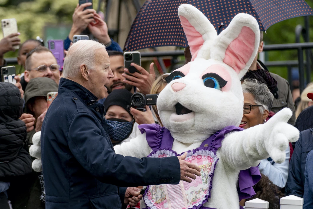 Easter Bunny Interrupts Biden In Hare-Raising White House Scene