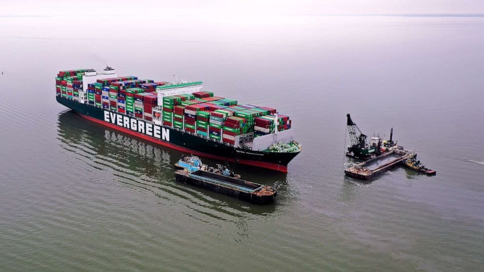 Containers To Be Removed From Massive Ship Stranded In Chesapeake Bay