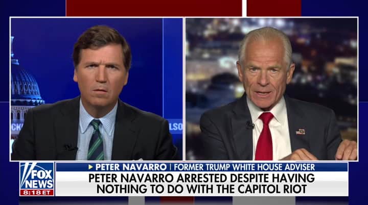 Tucker Carlson And Peter Navarro Discuss The Two Tiered Justice System In Navarro’s 1st Interview Since His Politically Motivated Arrest