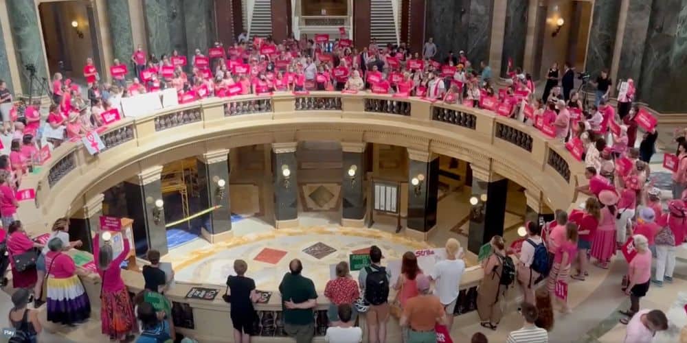 Pro-Abortion Activists Swarm Wisconsin State Capital