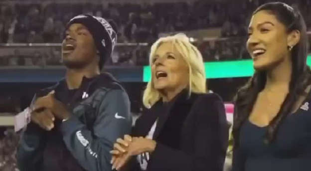Watch: Jill Biden Gets Booed At Eagles Game