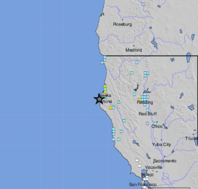 Magnitude 6.4 Earthquake Shakes Northern California Coast