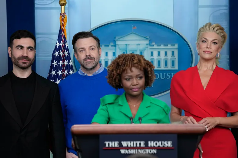 Biden White House Presser With ‘Ted Lasso’ Cast Goes Off The Rails: ‘You’re Making A Mockery Of The First Amendment’