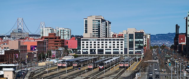 Rantingly San Francisco Caltrain Station as seen from I 280