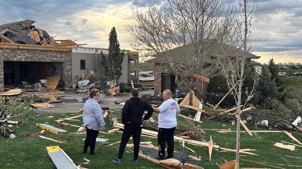 Multiple Homes Damaged Or Destroyed By Tornado Near Omaha, Nebraska