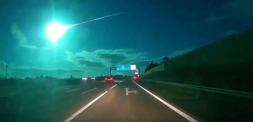 Spectacular Fireball Lights Up Sky Bright Blue For Millions Over Parts Of Europe