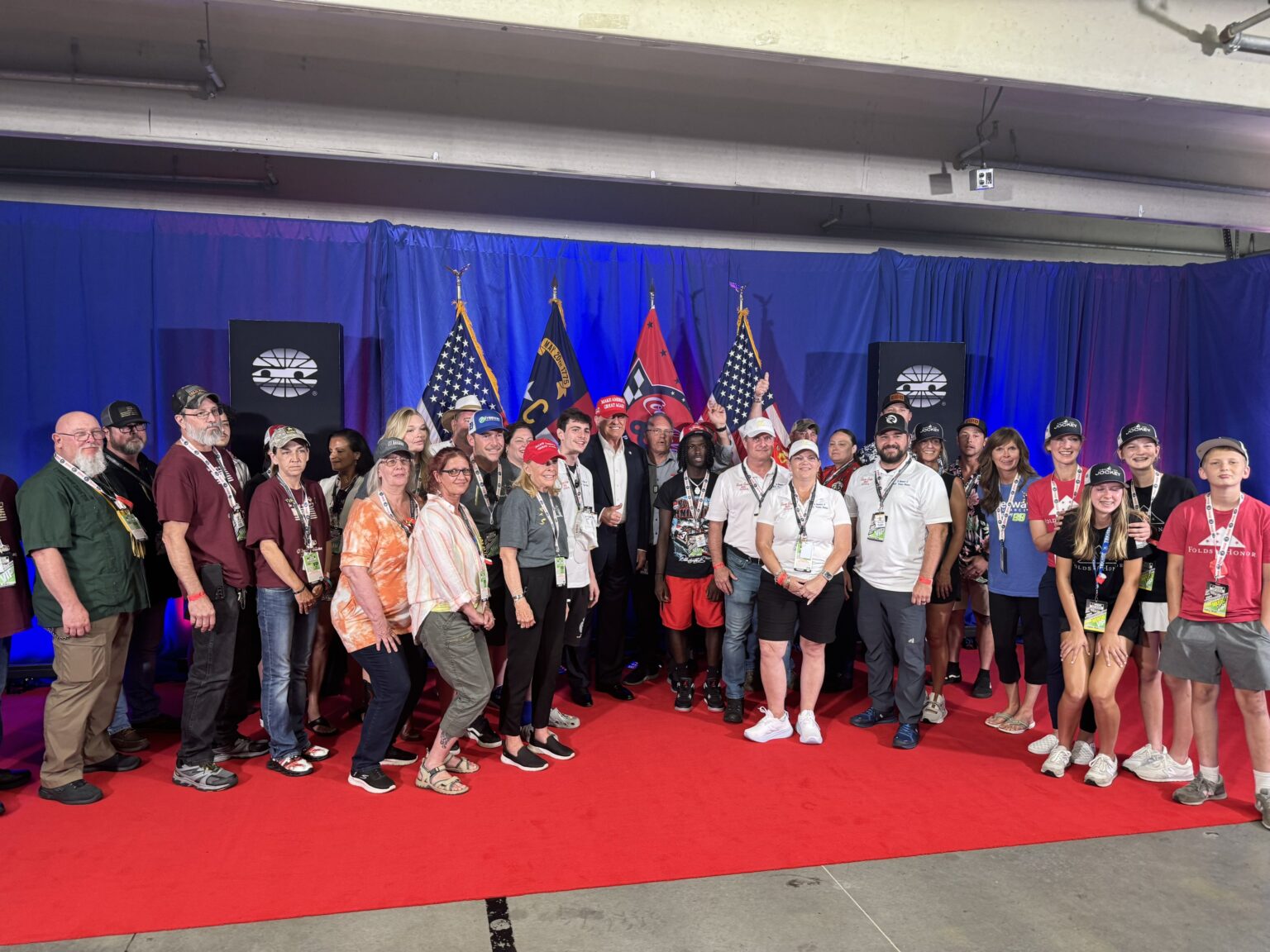 Trump Meets With Gold Star Families At NASCAR Race On Memorial Day Weekend