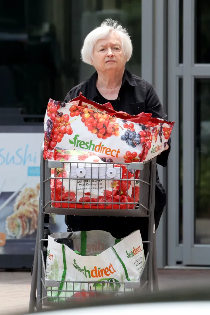 Janet Yellen Spotted Grocery Shopping Following Out-Of-Touch Remarks About Soaring Prices