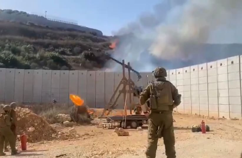 IDF Uses Medieval Siege Weapon To Fling Fireballs At Lebanon