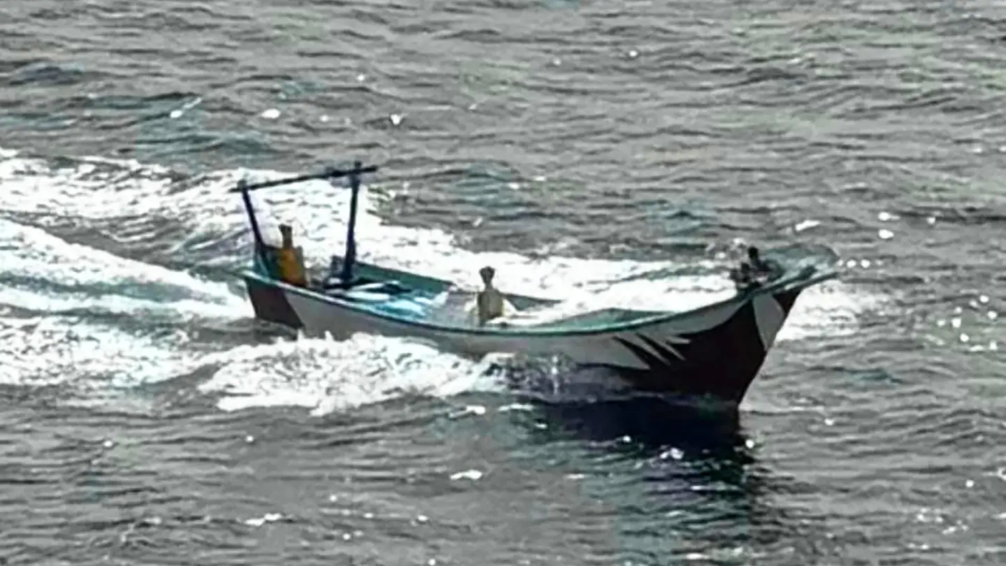 First Look At Houthi Kamikaze Drone Boat That Struck Cargo Ship In Red Sea