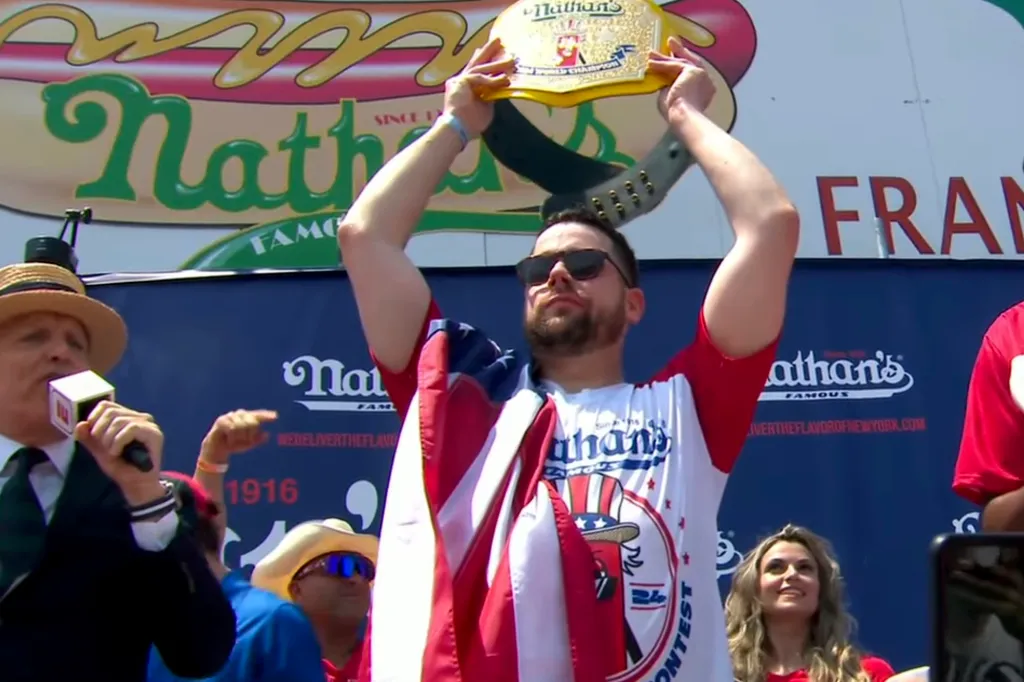 Patrick Bertoletti Crowned New Winner Of Nathan’s Famous Hot Dog Eating Contest