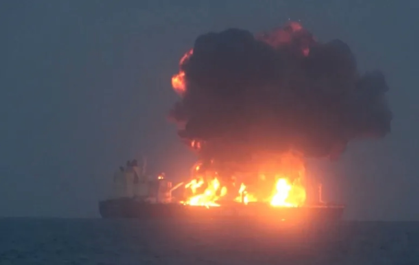 WATCH: Houthi Terrorists Blow Up Greek-Flagged Oil Tanker