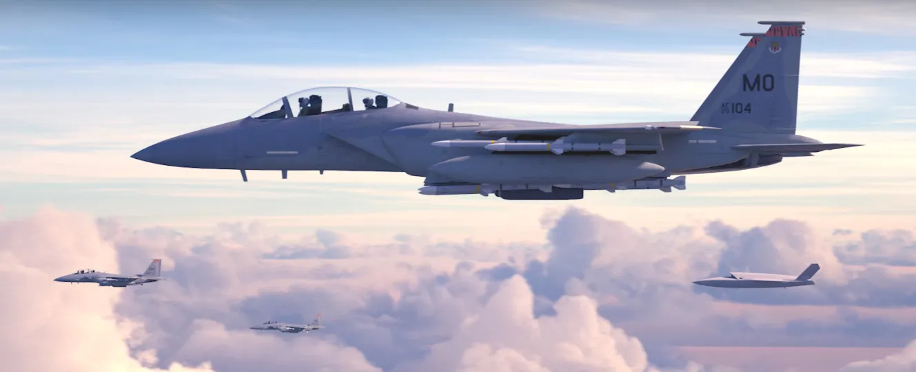 What American Fighters And Their Drone Wingmen Fighting Chinese Jets Might Look Like