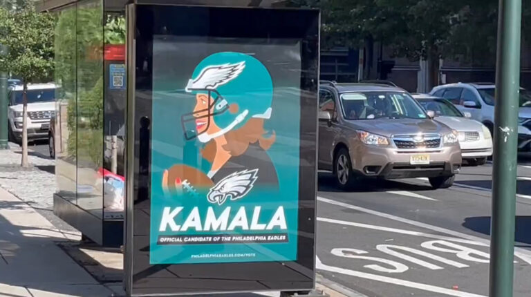 Fake Ads Endorsing Kamala As The “Official Candidate Of The Philadelphia Eagles” Spark Outrage Among Fans