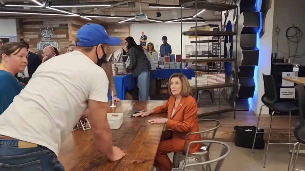 Comedian Escorted Away After Heckling Nancy Pelosi At Book Signing…