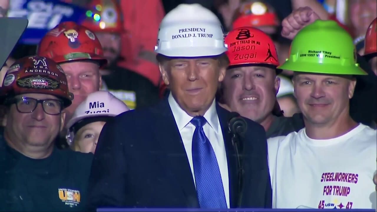 Steelworkers Endorse Trump At PA Rally, Praise Him For Saving Industry