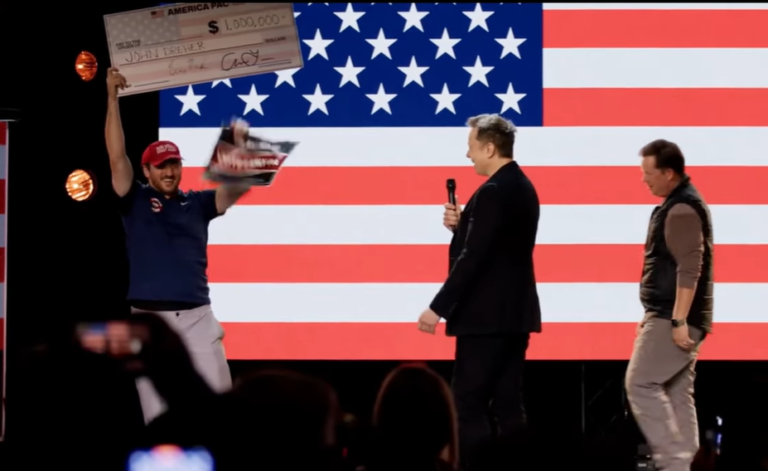 Musk Awards Random Petition Signer $1M Check, Vows To Do So Every Day Until Election