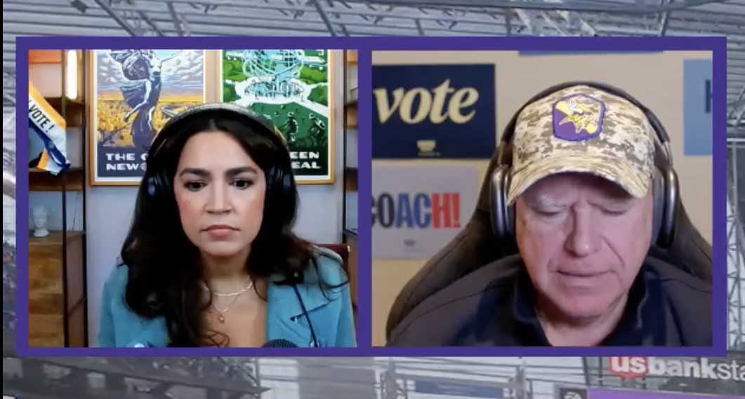 AOC, Walz Play Video Games, He Promises To Deliver Her The ‘Gavel’ In The House