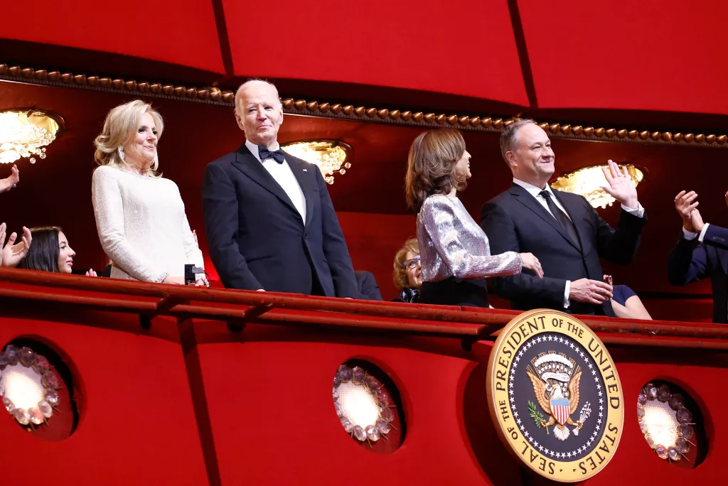 Joe And Jill Biden Awkwardly Ignore Kamala Harris At The Kennedy Center Honors