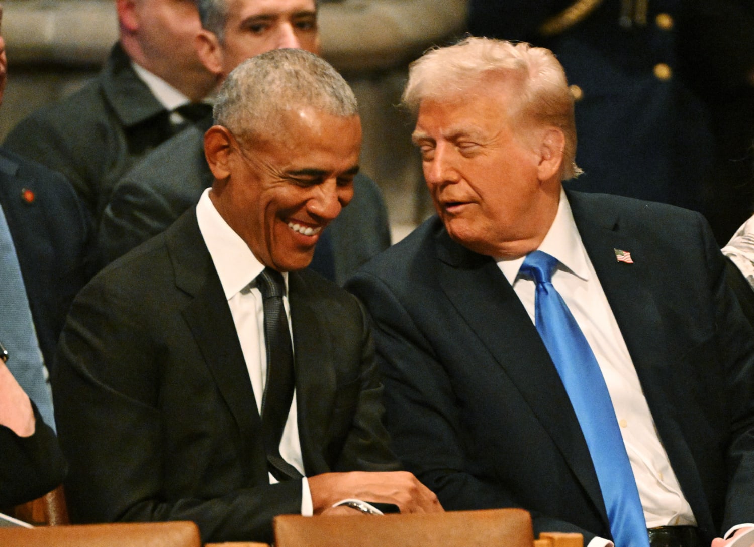 Trump And Obama Have Friendly Chat As World Leaders Gather For Carter’s Funeral