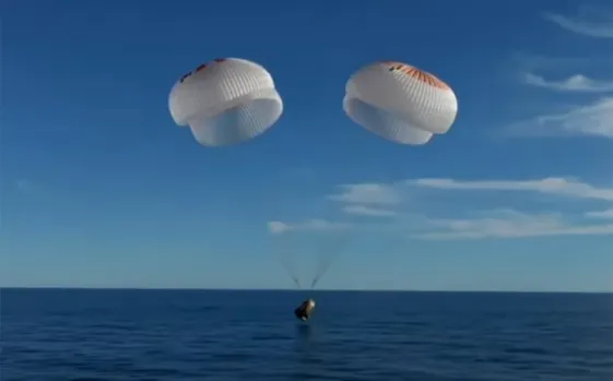 Stranded Astronauts Safely Splash Down In SpaceX Capsule