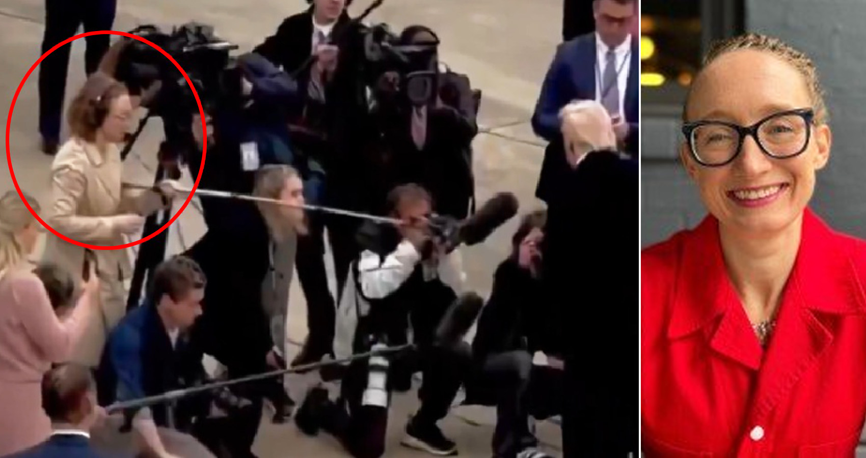Report: Far Left NPR Journalist Revealed As Woman Who Hit President Trump In Face With A Boom Mic