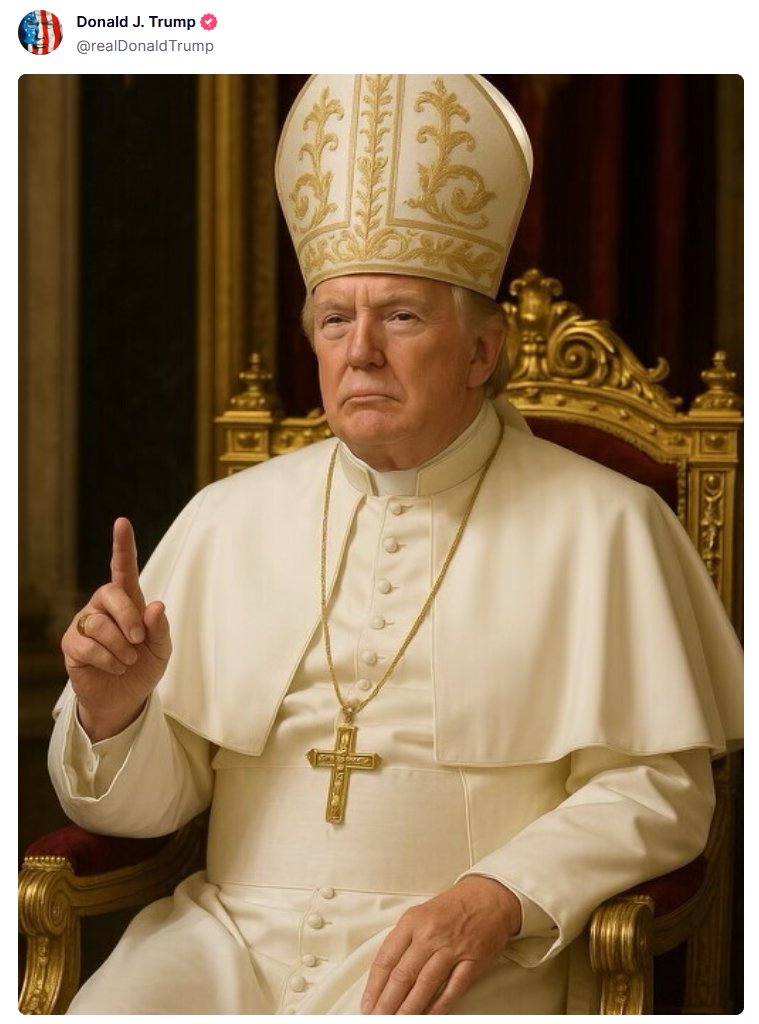 Donald Trump Sets Internet On Fire As He Posts AI Picture Of Himself As Pope