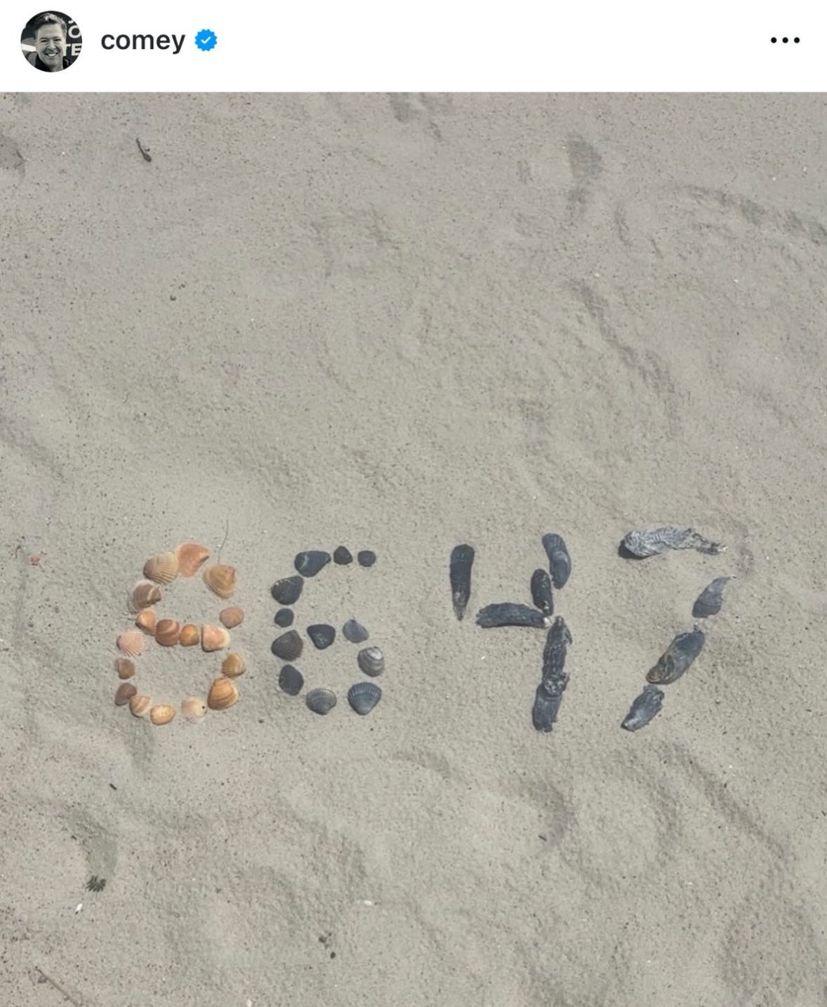 James Comey Posts “8647” On Social Media