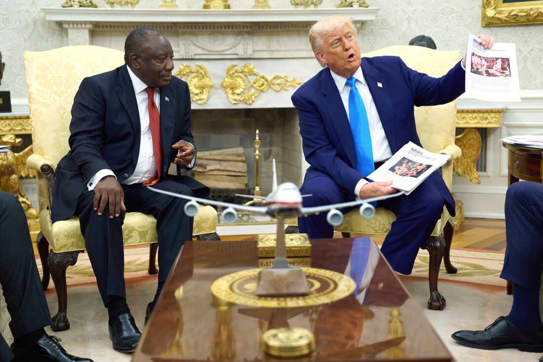 Trump Confronts South African President Ramaphosa In Oval Office Over White Genocide In South Africa