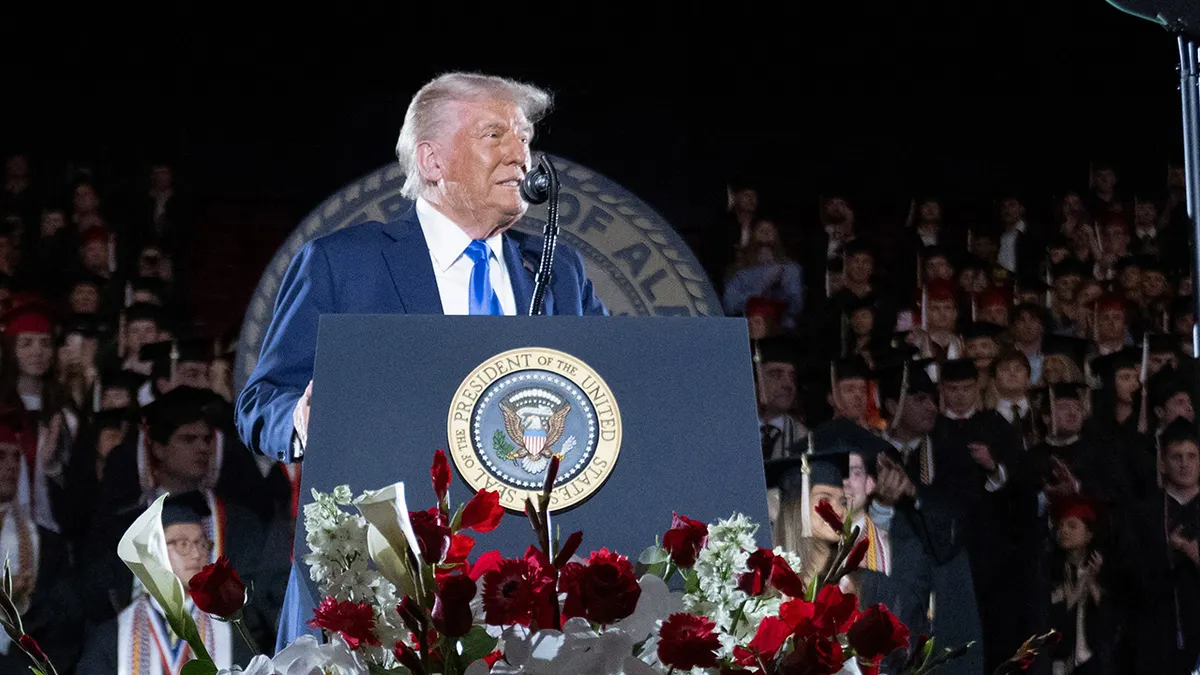 Crowd Roars As Trump Delivers Powerful Commencement Message In Alabama