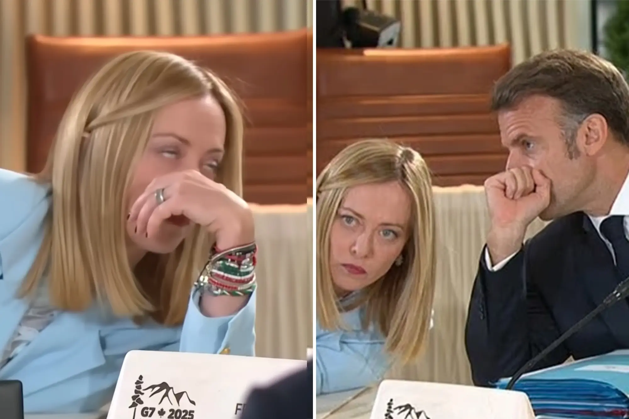 Italian PM Meloni Caught Giving Epic Eye Roll At G7 Summit