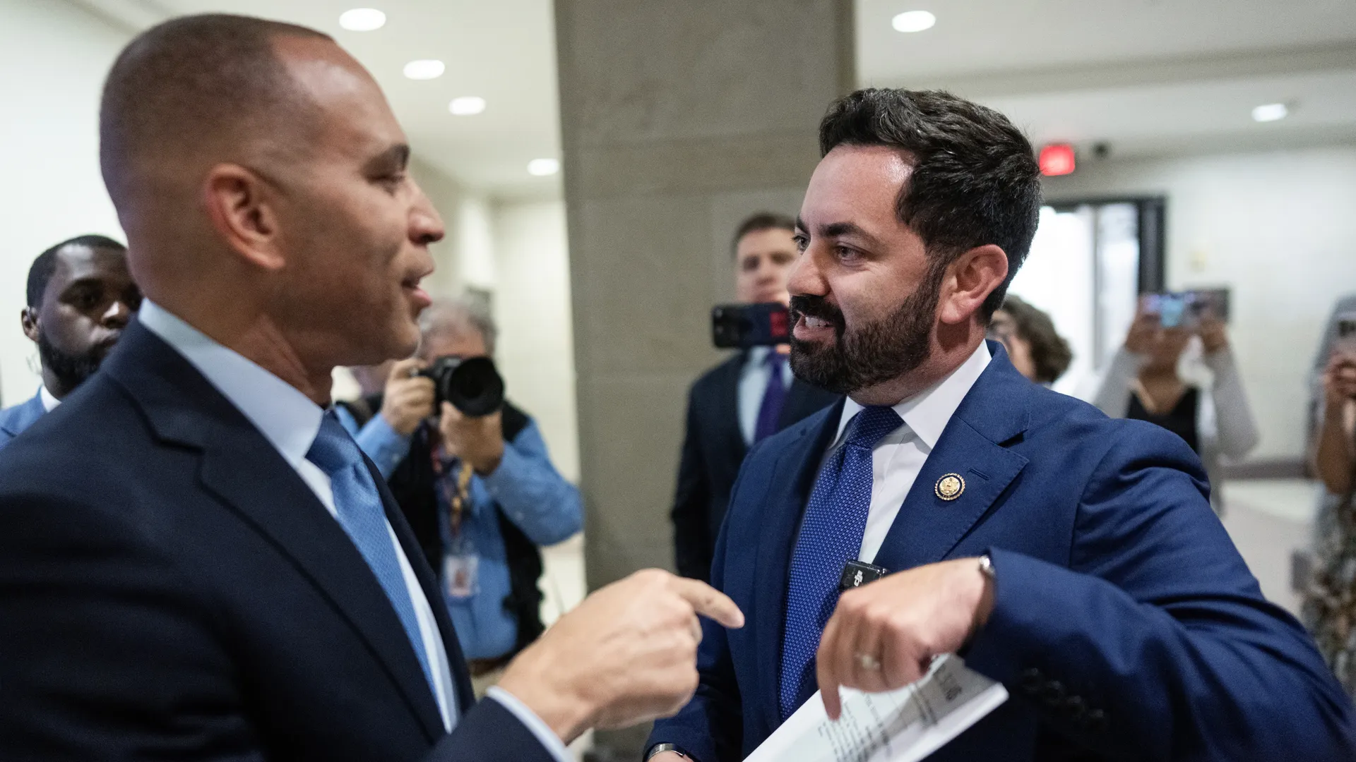 Screaming Match Erupts Between Hakeem Jeffries, Mike Lawler As Government Shutdown Chaos Continues