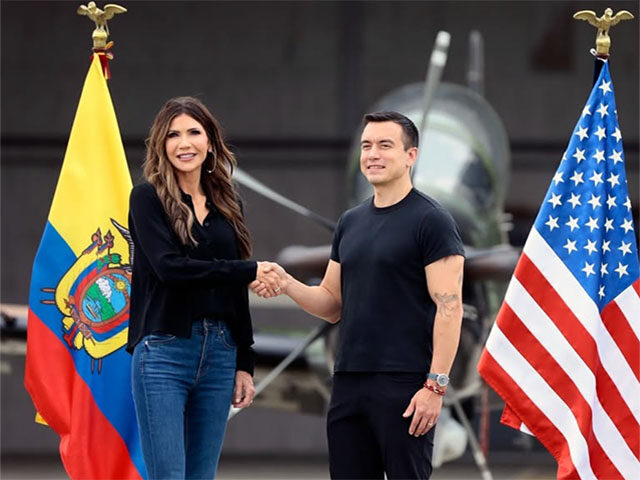 Ecuador’s President Vows To End Drug Trafficking In Meeting With Kristi Noem